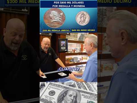 PIDE $800 MIL DÓLARES 💲💲 Por MEDALLA LIBERTA'S y MONEDA De MEDIO DÉCIMO