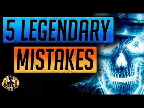 RAID: Shadow Legends | My 5 Legendary Mistakes! They need to be buffed!