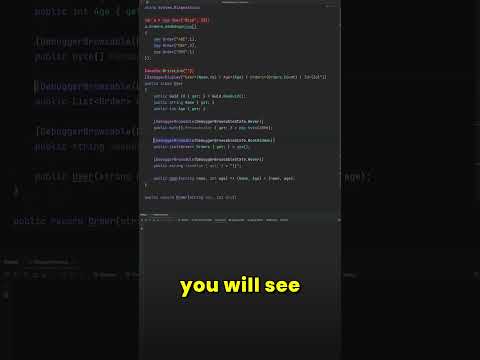 Debugger Display is awesome in .NET
