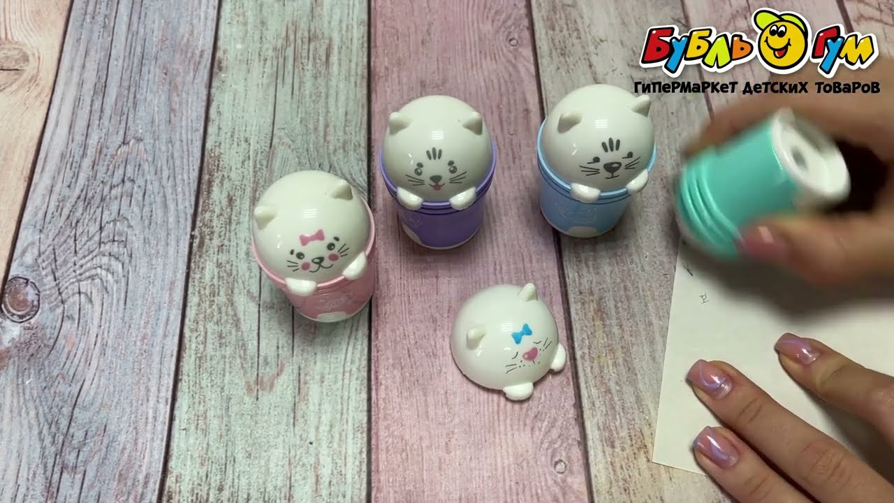 Точилка Котята с контейнером в ассортименте - видео Точилка Котята с контейнером в ассортименте - видео