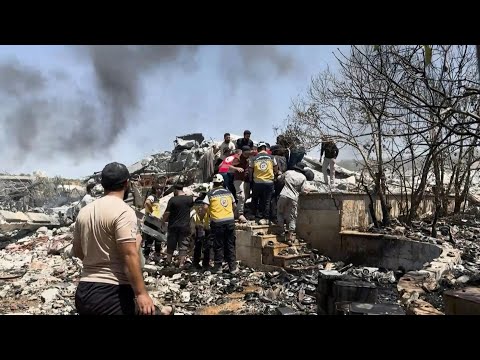 Aftermath following deadly blast in Syria's northwest | AFP