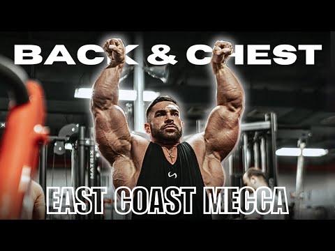 Traveling 4 Weeks out | Back + Chest workout | EAST COAST MECCA