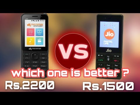 (HINDI) Jio 4gvolte phone vs Micromax bharat 1 4gvolte by hindi medium tech