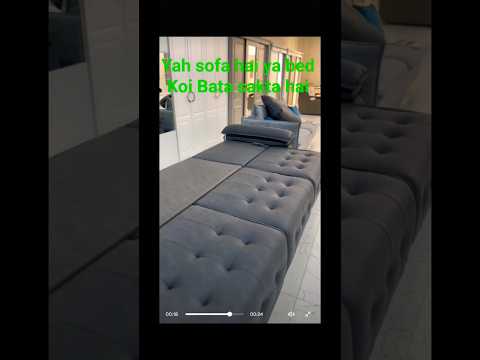 Modern Grey Convertible Sofa Bed | Stylish & Space Saving Design | Sofa Wala Studio