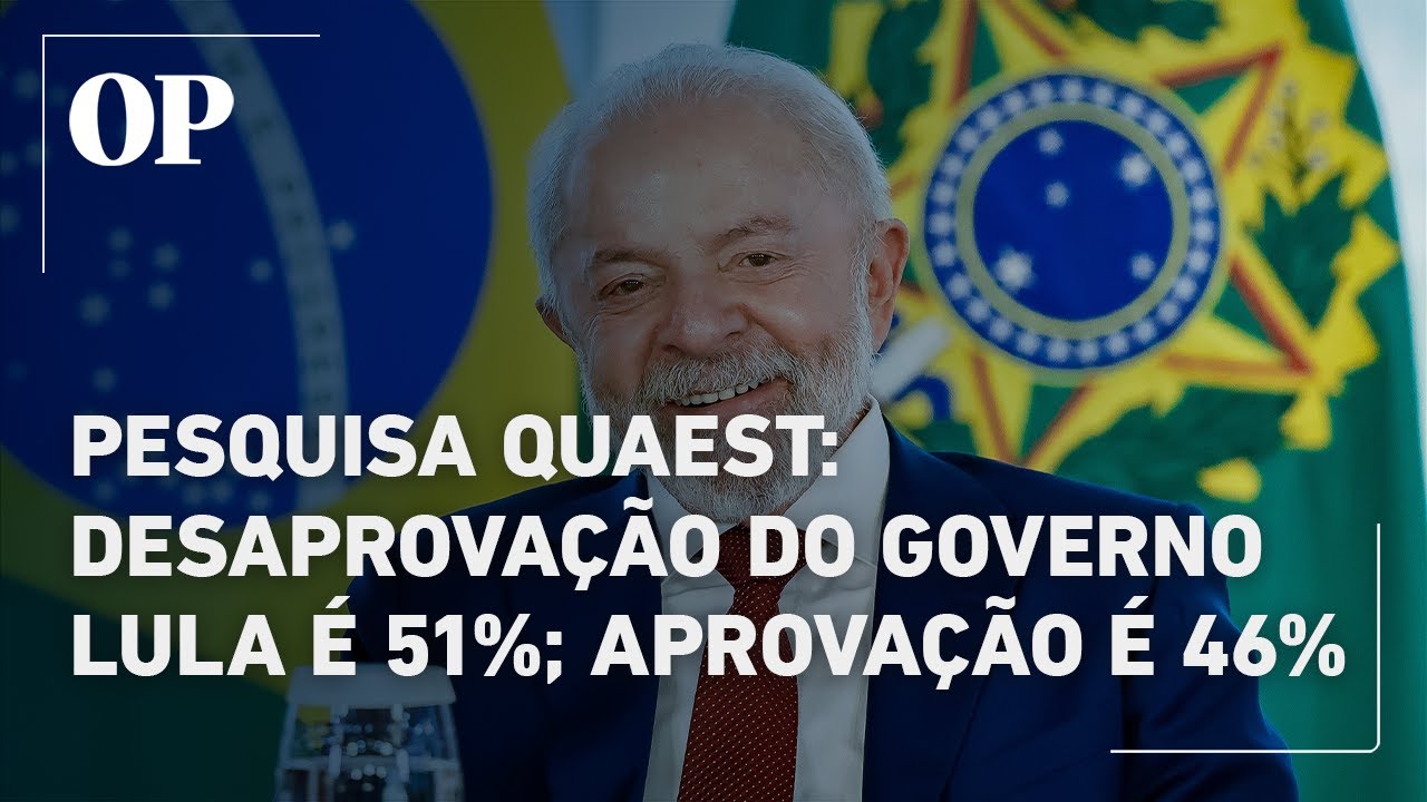 Desaprovação do governo Lula se mantém em 51 e aprovação em 46 aponta pesquisa Quaest
