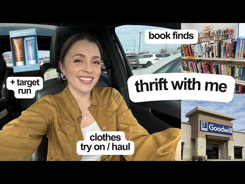 Come thrifting with me + a Target run + clothing haul/try on