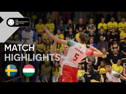 Highlights | Sweden vs. Hungary- CEV Volleyball European Silver League 2025 | Final | Away Leg