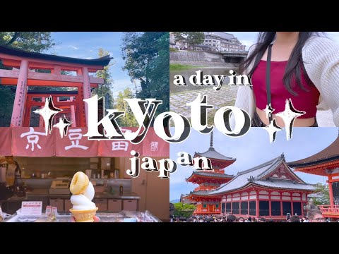 kyoto vlog | fushimi inari shrine, nishiki market, kiyomizu dera ⛩️ | japan