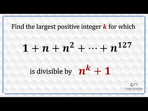 Find the largest value of k