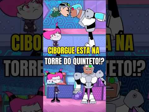 CIBORGUE ESTA NA TORRE DO QUINTETO #jovenstitãs #beastboy #robin #shorts