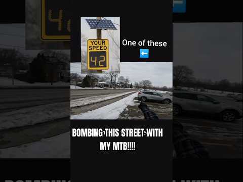 I BOMBED THIS STREET WITH MY MTB!!! (🚨Almost Got Hit by a CAR! 🚨) #mtb