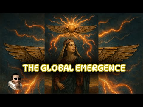 Emerging from The Apzu Under The Winged Sun Disk (Gods Messenger)