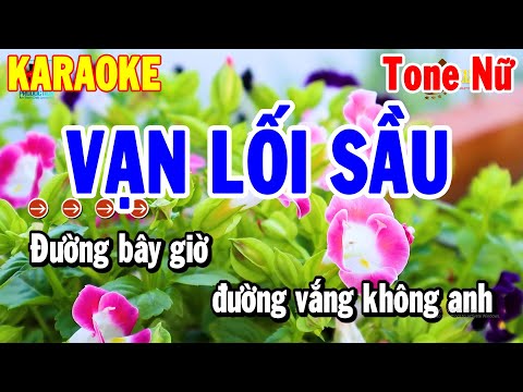 Karaoke Vạn lối Sầu Tone Nữ Nhạc Sống Trữ Tình Dễ Hát 2024 | Thanh Hải