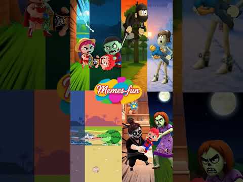 Clash! 🧟♂️Zombie MOM vs Ninja DAD (Animation MEME) #shorts #memes #funny #cartoon #shortsvideo