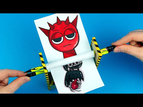 AMAZING ART & PAPER CRAFT RADDY TRANSFORMATION FOR FANS INCREDIBOX SPRUNKI