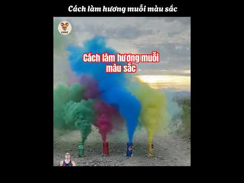 Cách làm viên phun khói màu sắc #review #phucgoat #giaitri