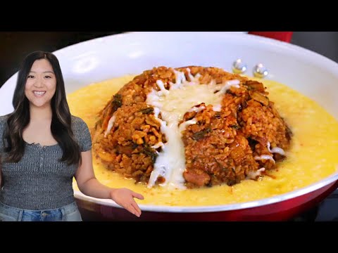 How To Make An Epic Cheesy Volcano Fried Rice ? Tasty