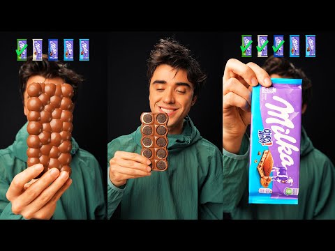 ASMR MILKA CHOCOLATE MUKBANG | McBang ASMR Eating Food Emoticons