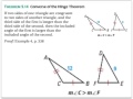 Hinge Theorem and Triangle Properties