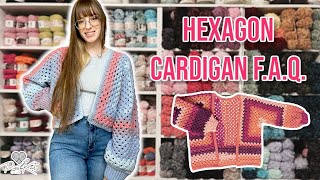 Hexagon Cardigan Written Pattern Guide | PassioKnit Kelsie