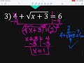 Solving Radical Equations and Extraneous Solutions