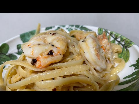 Lemon Scampi Pasta