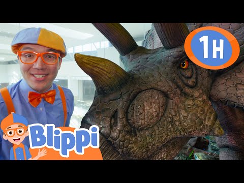 Blippi Talks to the Dinosaurs! 🦕🗣️ A Dino-sized Chat | Learning Videos for Kids 🔵🟠