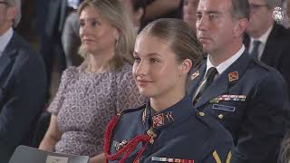 Entrega de la Medalla de Oro de la Región de Murcia a Su Alteza Real la Princesa de Asturias