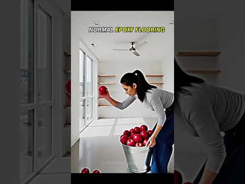 normal epoxy flooring vs last one 💀