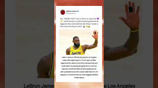 LeBron James LEAVES Lakers - Warriors Next?! 🏀 #nba