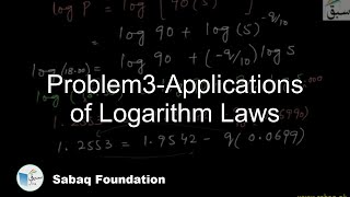 Problem3-Applications of Logarithm Laws