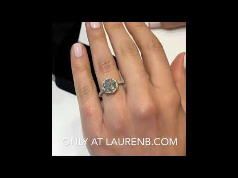 2.60 ct Round Diamond Twisted Halo Ring