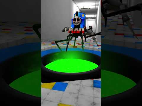 ALL SIZE CURSED THOMAS THE TANK ENGINE TRAIN FAMILY 2 vs TOXIC CAULDRON - PLAYHALL in Garry's Mod !