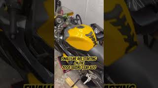 Suzuki Gsxr 600 rebuild has finally started 👍🏾 #mikecheckmoto #suzukigsxr600 #rebuild #suzuki