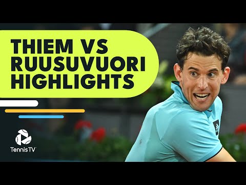 Entertaining Thiem vs Ruusuvuori Highlights | Bastad 2022