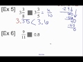 Comparing and Ordering Rational Numbers