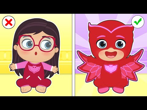 BEBÉS ALEX Y LILY 🛌🦹  La Bebé Lily se Disfraza de Super Heroína en Pijama