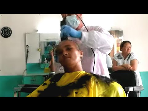 Woman's punished to head shave FULL VIDEO✂️