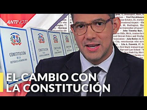 El Cambio Con La Constitución | Editorial Antinoti