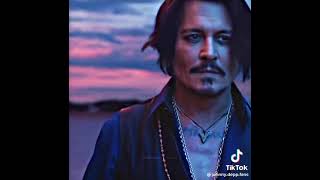Johnny Depp. Walking in the dark