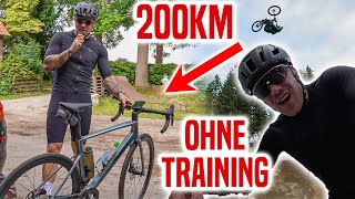 Vom MTB Pro zum RENNRADFAHRER! 😵 200km ohne TRAINING! Sidequest Sunday