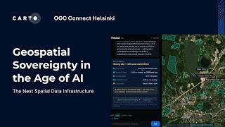 Geospatial Sovereignty in the Age of AI | Javier de la Torre at OGC Connect Helsinki