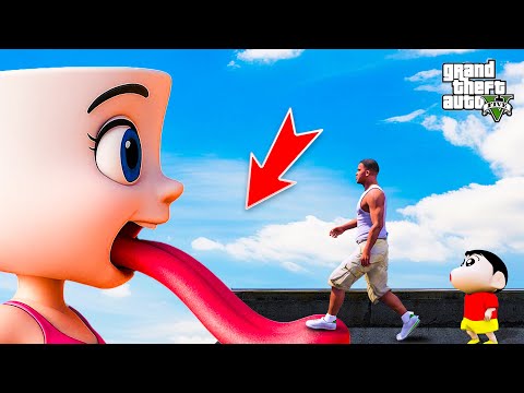 GTA 5: Franklin Goes Inside Ballerina Capuchina Body To Save Shinchan in Gta 5
