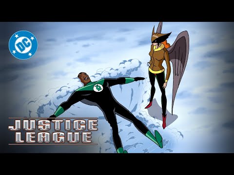 Justice League - Snow Day with John Stewart and Hawkgirl | Super Scenes | DC