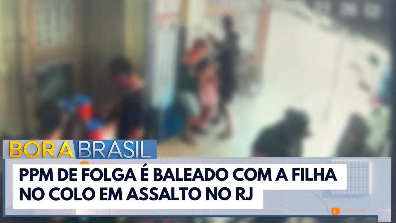 PM de folga é baleado com a filha no colo em tentativa de assalto no RJ