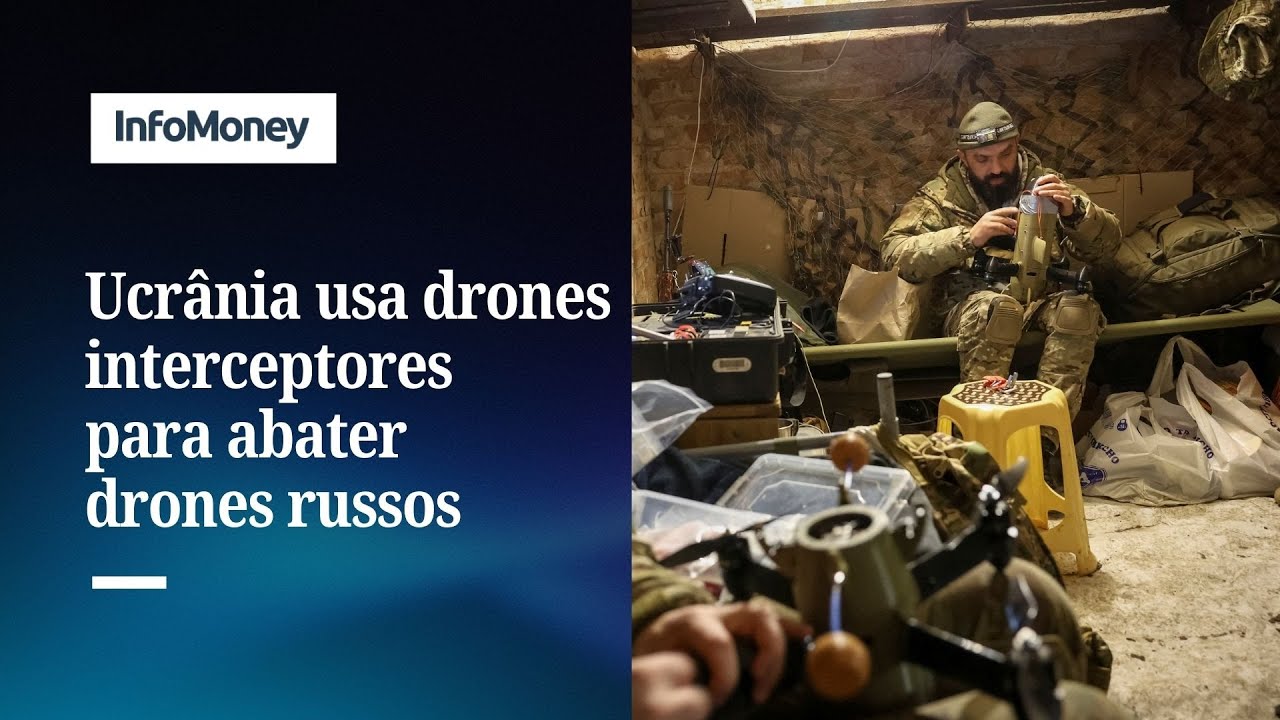 Ucrânia usa drones interceptores para abater drones russos
