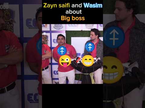 Zayn saifi and Wasim reaction on bigboss