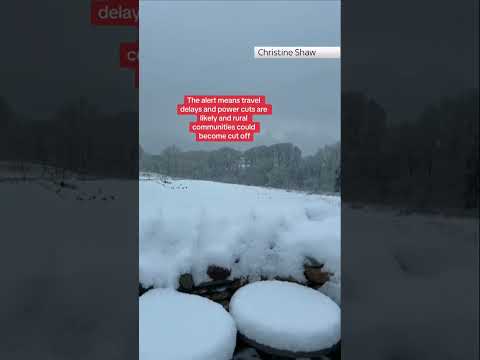 Heavy snowfall hits Cumbria