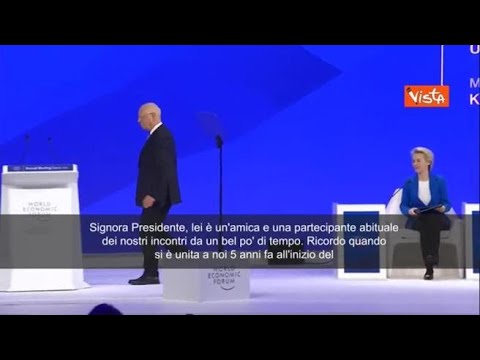 Klaus Schwab inaugura Davos con von der Leyen: “I prossimi 5 anni cruciali per l’Ue” - SOTTOTITOLI