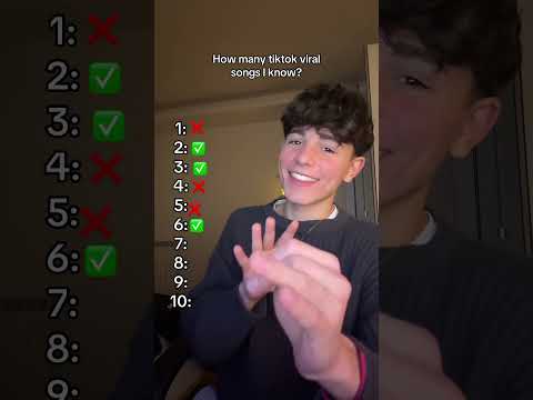 Quante canzoni virali di TikTok conosco?